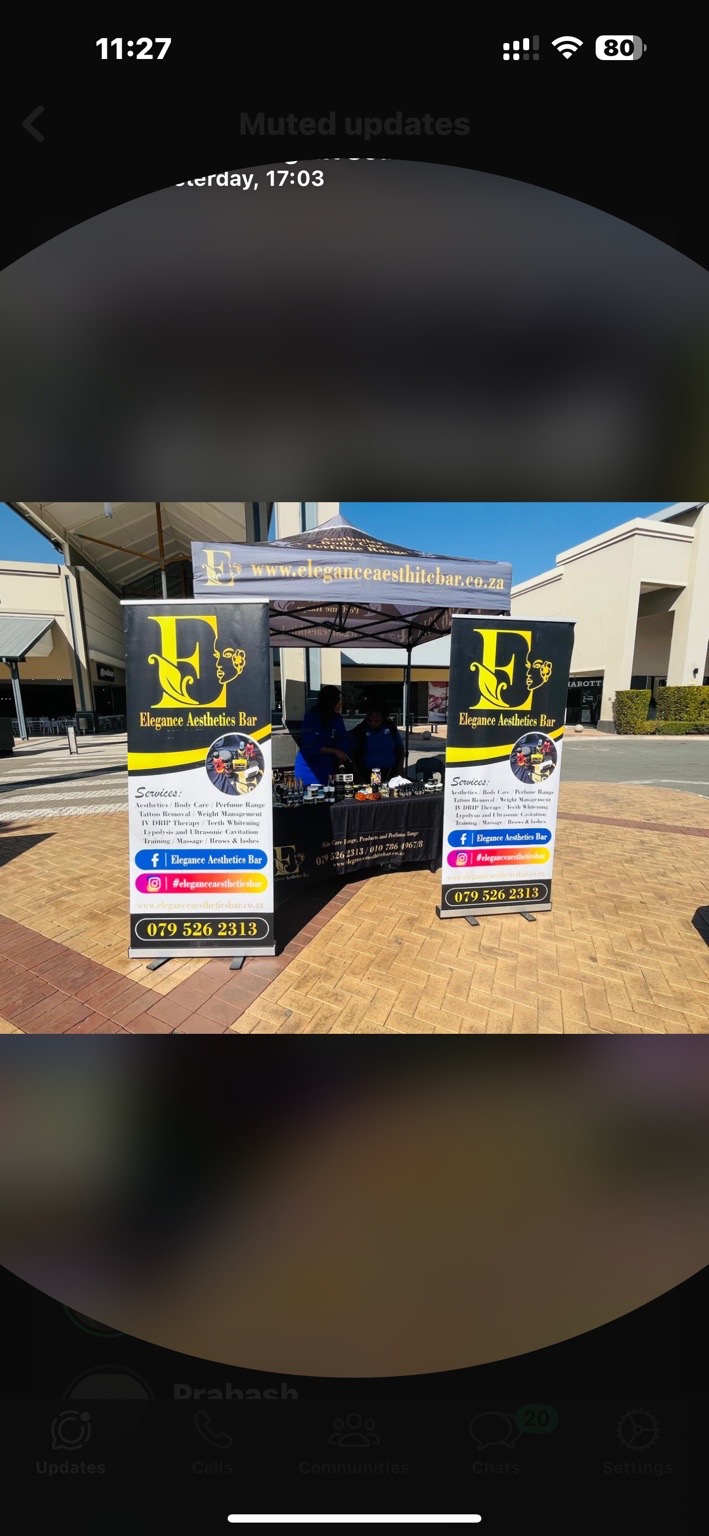 Pull-up banners completed for Elegance Aesthetics Bar