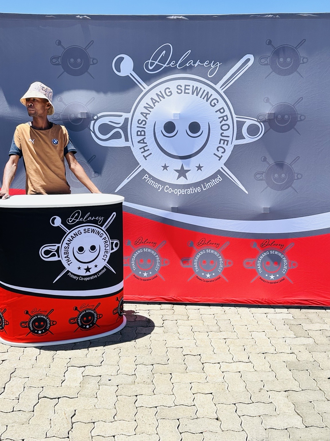 Display branding completed for Thabisanang Sewing Project